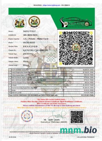 Nigeria stan Kaduna licencja pojazdu
